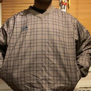 Men's Plaid Pullover Jacket